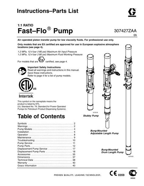 graco drum pump pdf manual